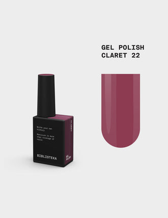 BIBLIOTEKA Esmalte semipermanente №22 Claret, 10 ml