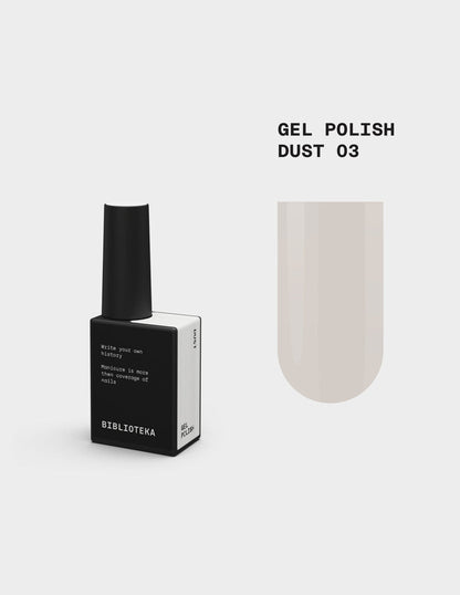 BIBLIOTEKA Esmalte semipermanente Nº 03 Dust - Marfil, 10 ml