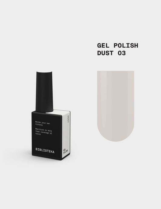 BIBLIOTEKA Esmalte semipermanente Nº 03 Dust - Marfil, 10 ml
