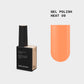 BIBLIOTEKA Esmalte semipermanente Nº09 Heat - Naranja, 10 ml