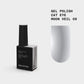 BIBLIOTEKA Esmalte semipermanente Cat Eye Nº 09 Moon Veil - Blanco plateado delicado, 10 ml