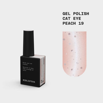 BIBLIOTEKA Gel Polish Cat Eye №19 Peach