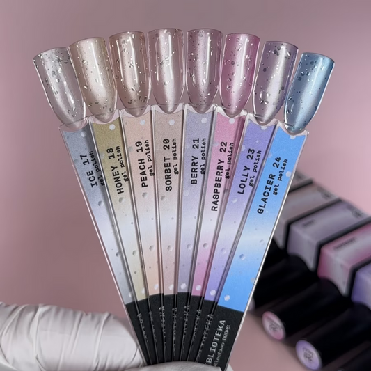 BIBLIOTEKA Gel Polish Set Cat Eye DROPS Collection No. 17-24