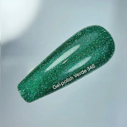 NAILSOFTHEDAY Reflective Green Gel Polish