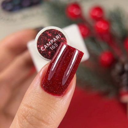 Vernis gel réfléchissant Campari NAILSOFTHEDAY