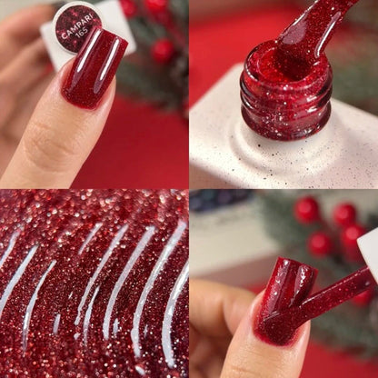 Vernis gel réfléchissant Campari NAILSOFTHEDAY