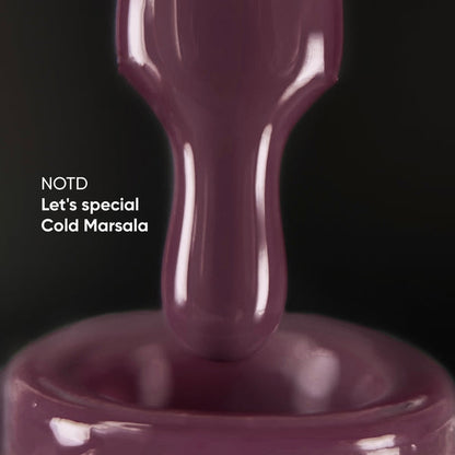 Vernis gel NAILSOFTHEDAY, teinte spéciale Marsala Froid