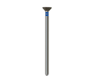 Fresa de diamante. Cono Invertido. Azul, 6mm.