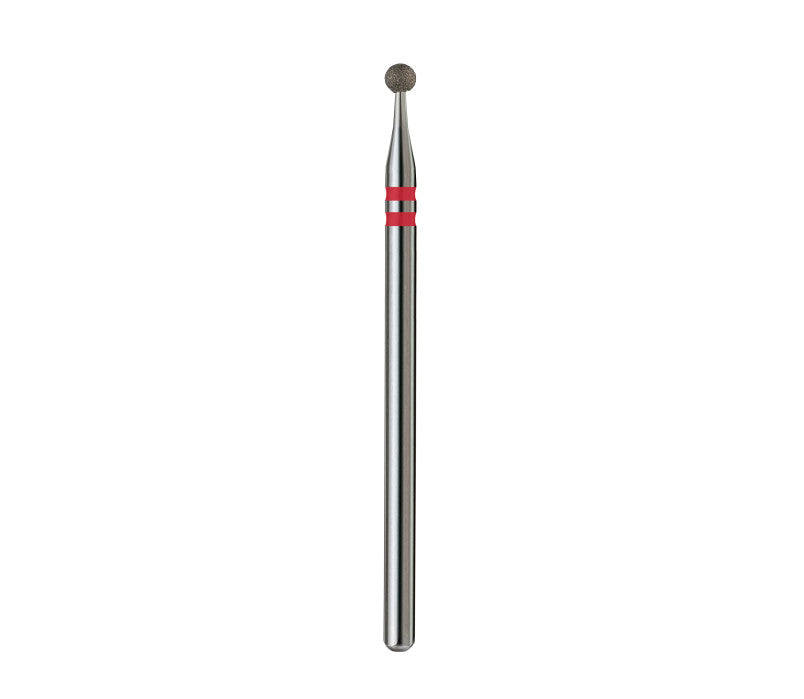 Fresa de diamante Bola. Roja, 2.5mm.