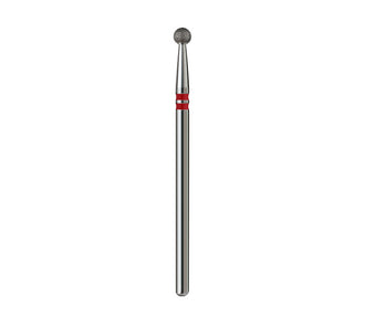 Fresa de diamante Bola. Roja, 3mm.