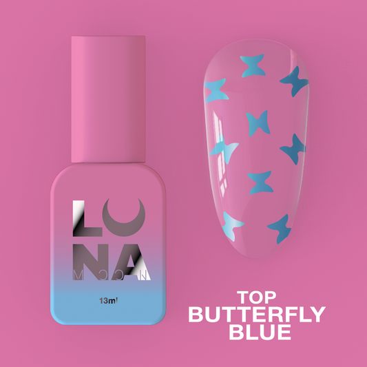 Lunamoon Top Butterfly Blue