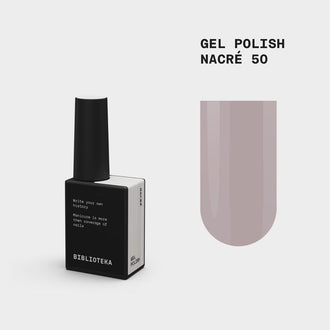 BIBLIOTEKA Esmalte semipermanente Nº 50 Nacré - rosa suave, 10 ml