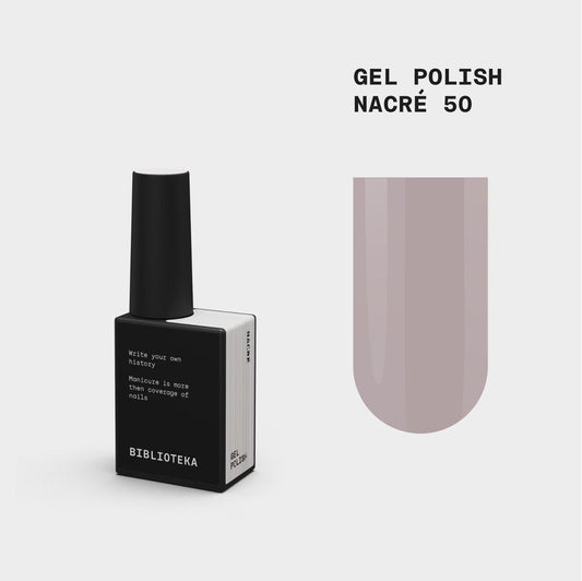 BIBLIOTEKA Esmalte semipermanente Nº 50 Nacré - rosa suave, 10 ml