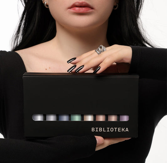 BIBLIOTEKA Set de Gel Polish Cat Eye NIGHT RAYS Colección №01-08