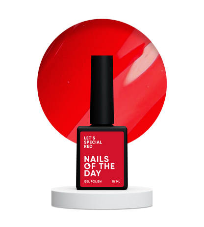 Vernis gel NAILSOFTHEDAY, rouge spécial.