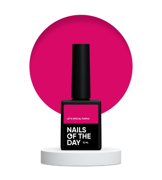 Vernis gel NAILSOFTHEDAY, teinte violette spéciale.