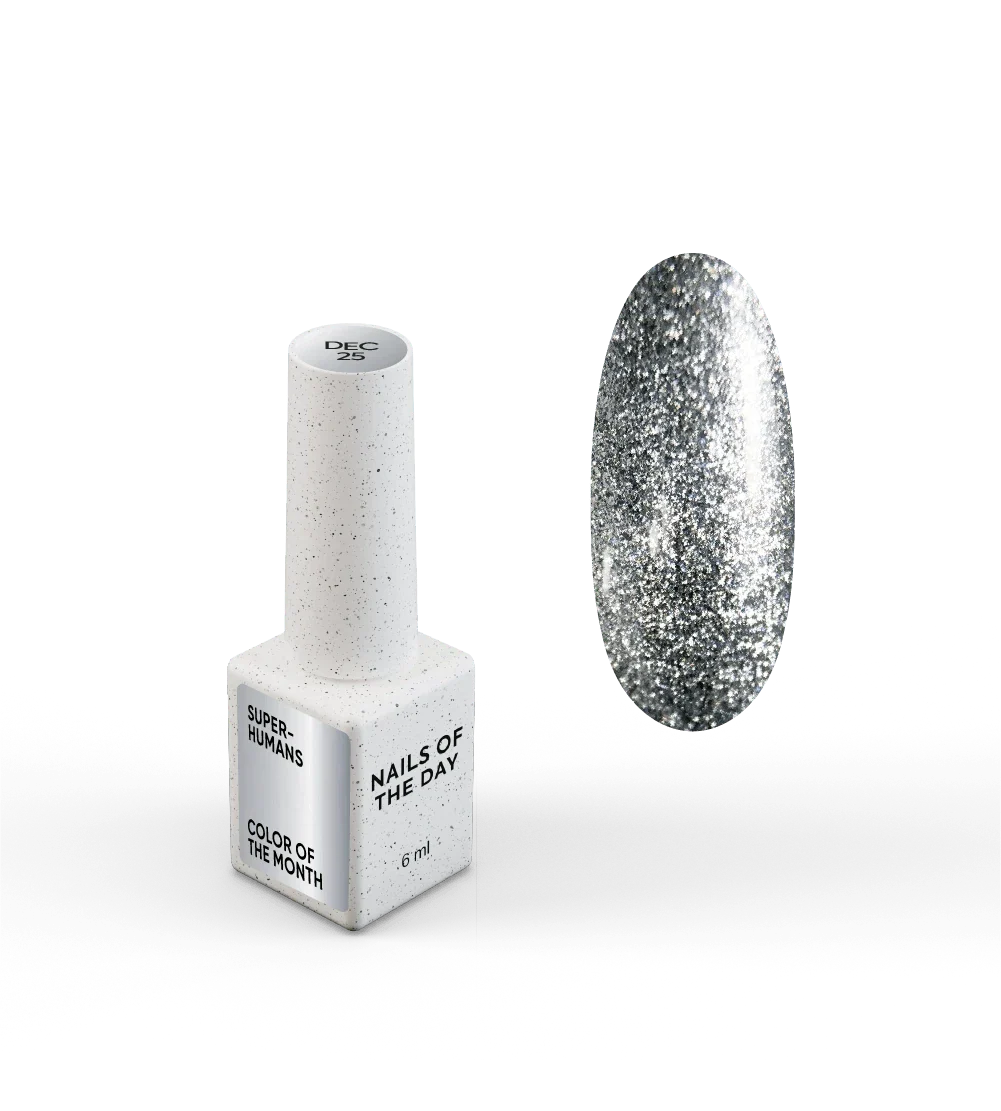 NAILSOFTHEDAY Color of the month December 2025 SUPERHUMANS