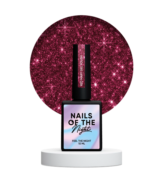 NAILSOFTHENIGHT Gel Polish Reflectante Red Mary