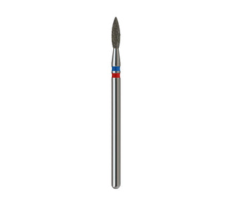 Fresa de diamante Llama con punta. Azul&Roja, 2.1mm.