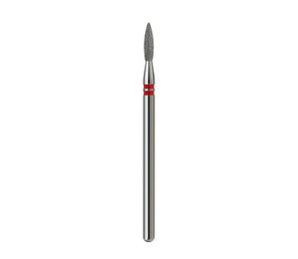 Fresa de diamante Llama con punta. Roja, 1.8mm.