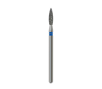 Fresa de diamante Llama con punta. Azul, 2.3mm.