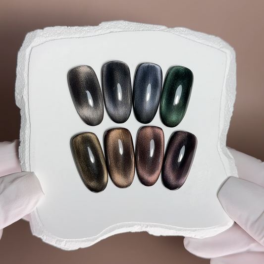 BIBLIOTEKA Gel Polish Set Cat Eye NIGHT RAYS Collection №01-08