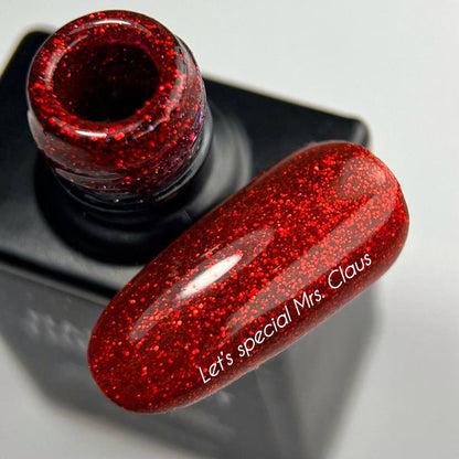 NAILSOFTHEDAY Gel Polish Let's special Mrs. Claus