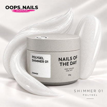 NAILSOFTHEDAY Polygel Shimmer #01