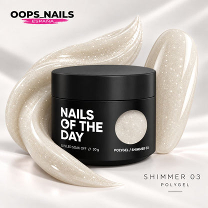 NAILSOFTHEDAY Polygel Shimmer #03