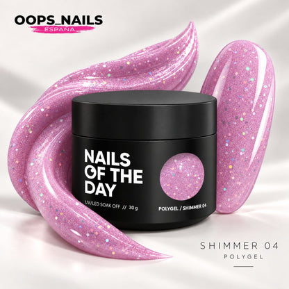NAILSOFTHEDAY Polygel Shimmer #04