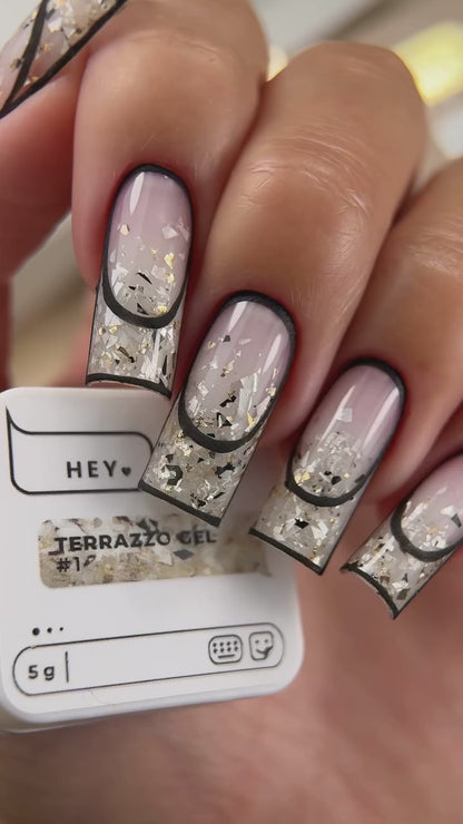 Gel Terrazzo HEYLOVE, n° 1, 5 g