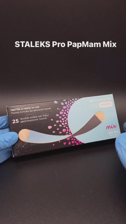 Lima para uñas Staleks Pro Mix. Recta, 25 ud