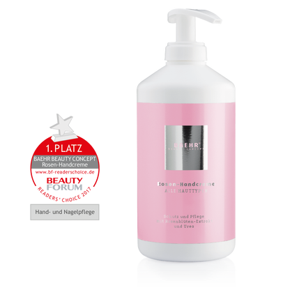 Crème pour les mains à l'extrait de pétales de rose et à l'urée