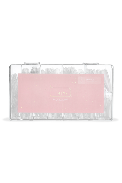 Tips de gel HEYLOVE Stiletto XL. 500ud.