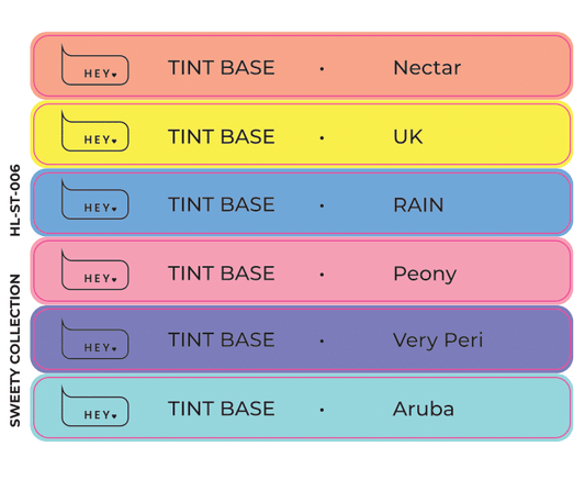 Pegatinas para Tips · HEYLOVE Tint base, Sweety colección