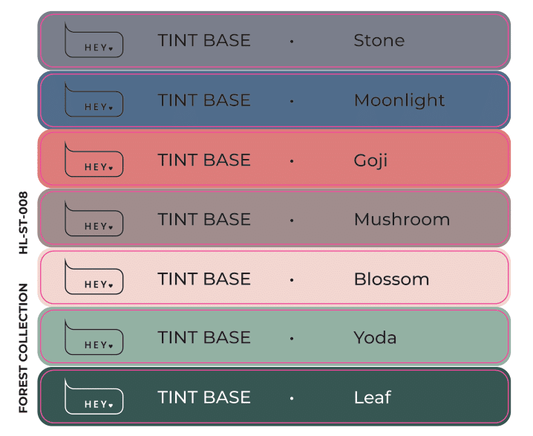 Pegatinas para Tips · HEYLOVE Tint base, Forest colección