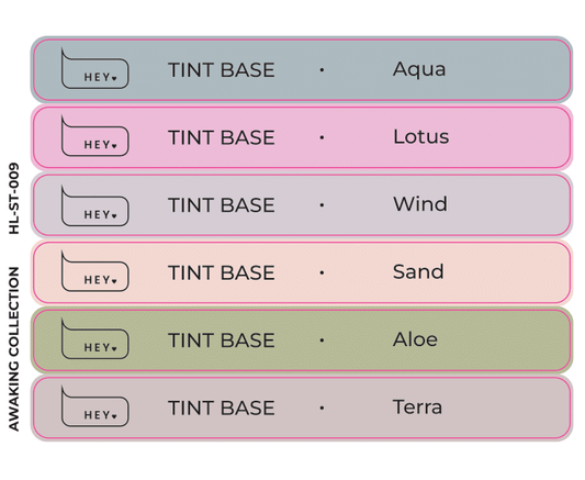 Pegatinas para Tips · HEYLOVE Tint base, Awaking collection