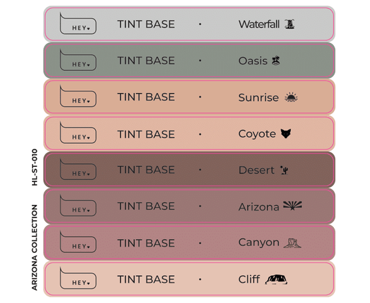 Pegatinas para Tips · HEYLOVE Tint base, Arizona colección