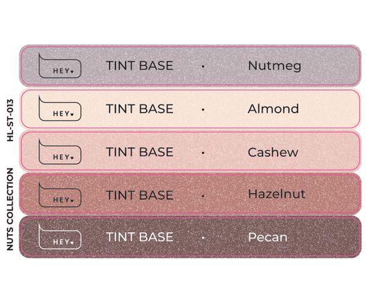 Pegatinas para Tips · HEYLOVE Tint base, Nuts colección