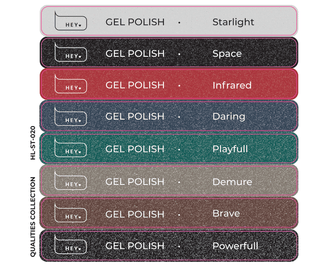 Pegatinas para Tips · HEYLOVE Gel polish, Qualities colección