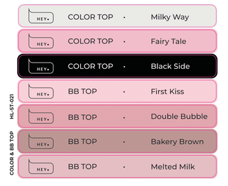 Pegatinas para Tips · HEYLOVE Color TOP & BB Top