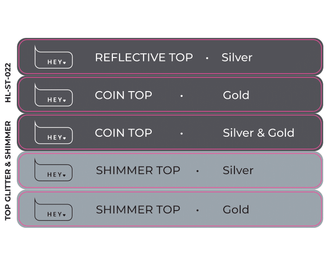 Pegatinas para Tips · HEYLOVE TOP GLITTER & SHIMMER
