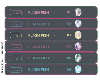 Pegatinas para Tips · HEYLOVE FLASH FISH