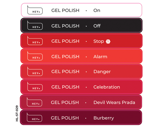 Pegatinas para Tips · HEYLOVE Gel polish #1