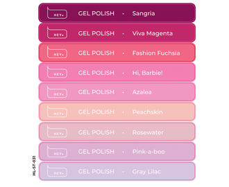 Pegatinas para Tips · HEYLOVE Gel polish #3