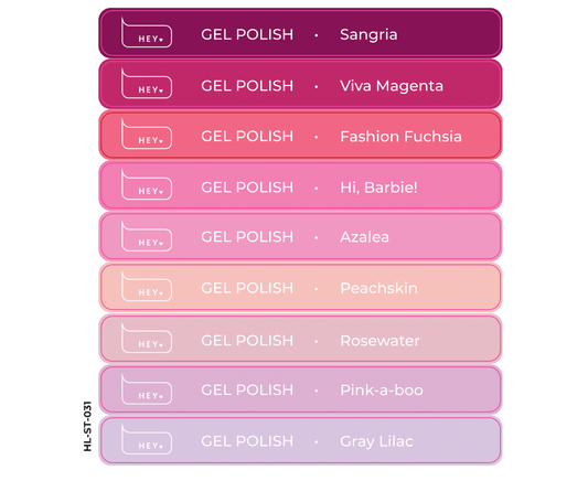 Pegatinas para Tips · HEYLOVE Gel polish #3