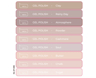 Pegatinas para Tips · HEYLOVE Gel polish #8