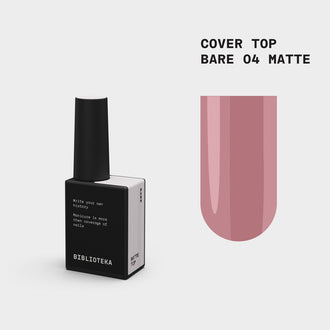 BIBLIOTEKA Matte Cover TOP №04 Bare - Natural, 10 ml