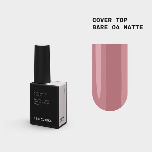 BIBLIOTEKA Matte Cover TOP №04 Bare - Natural, 10 ml