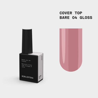 BIBLIOTEKA Gloss Cover TOP №04 Bare - Natural, 10 ml